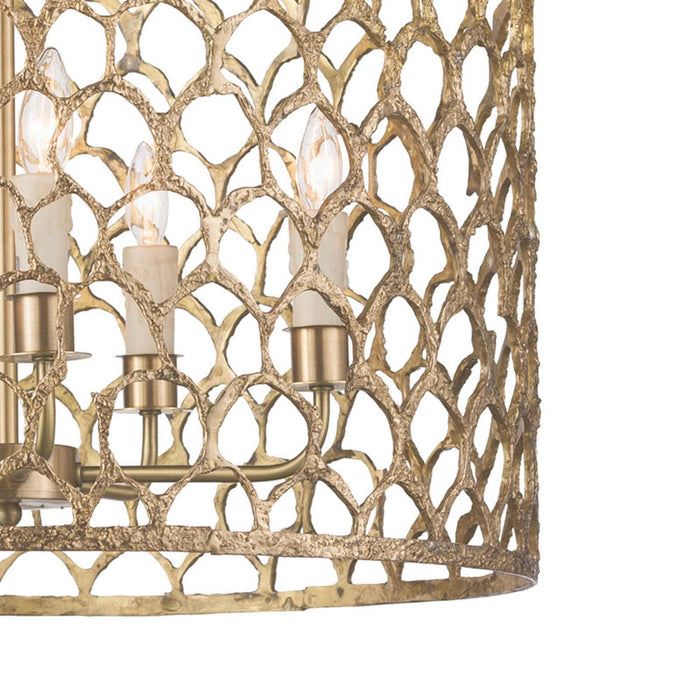Regina Andrew 16-1131 Five Light Chandelier, Natural Brass