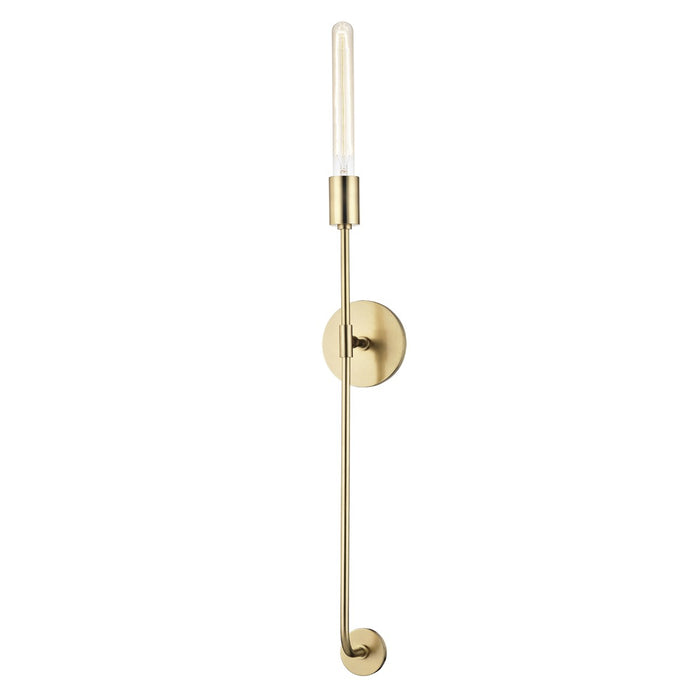 Mitzi H185101-AGB One Light Wall Sconce, Aged Brass