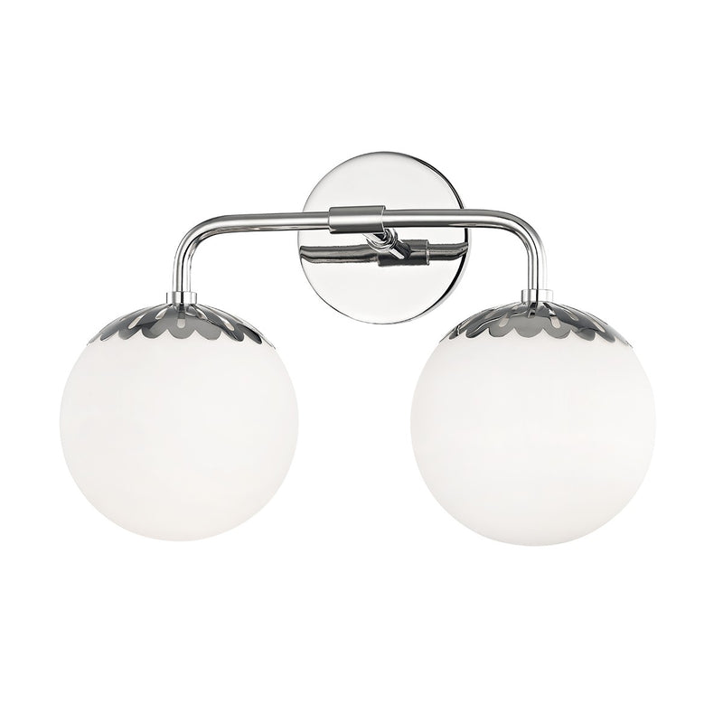 Mitzi H193302-PN Two Light Bath and Vanity, Polished Nickel