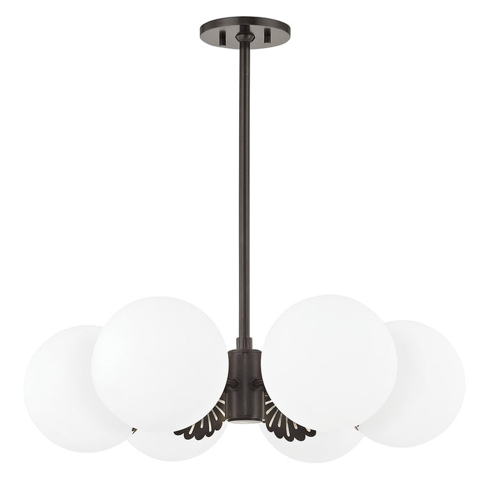 Mitzi H193806-OB Six Light Chandelier, Old Bronze