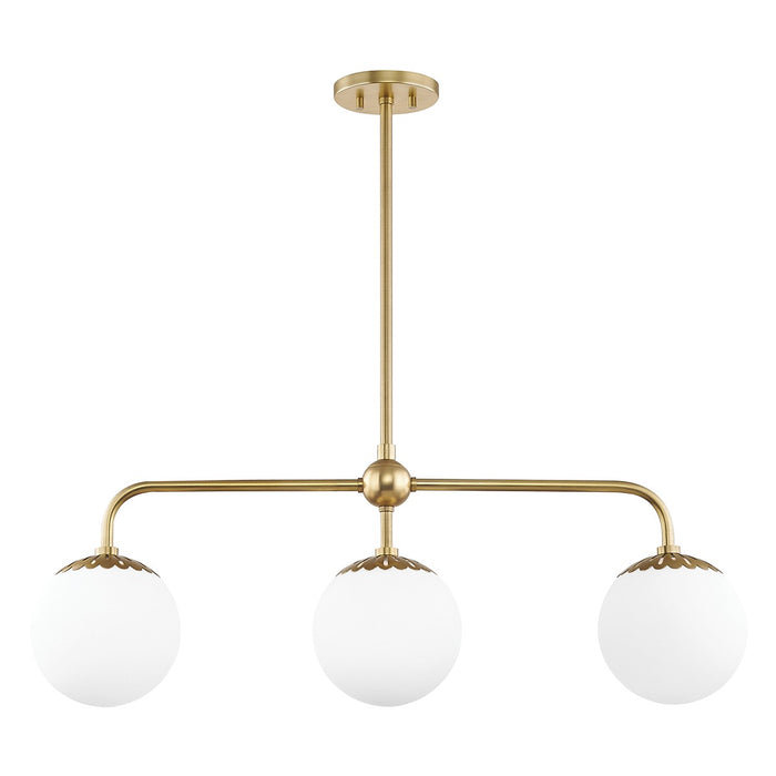 Mitzi H193903-AGB Three Light Linear, Aged Brass