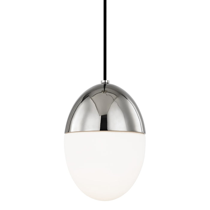 Mitzi H206701L-PN One Light Pendant, Polished Nickel