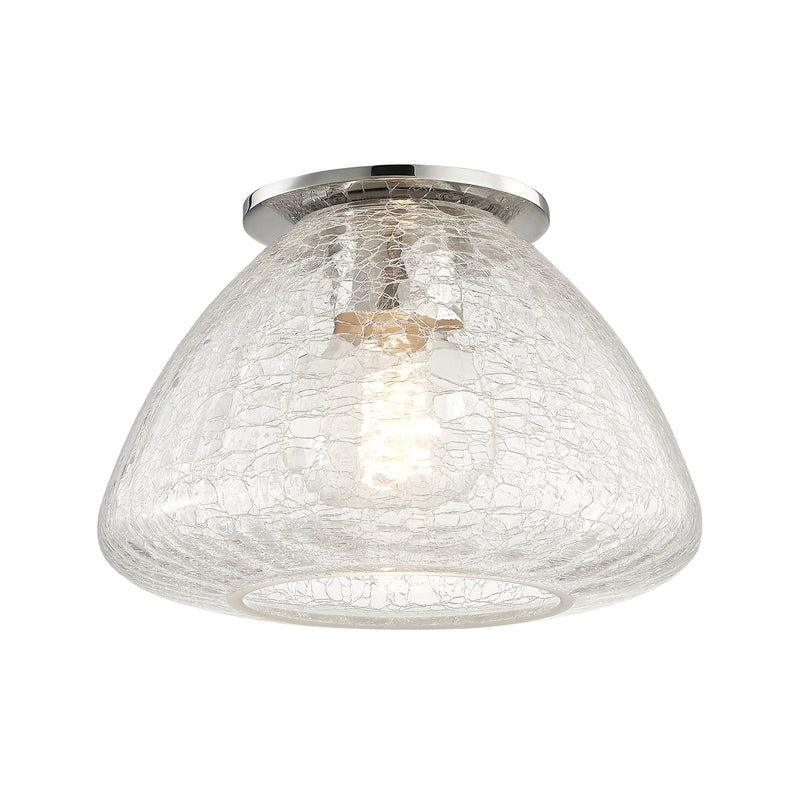 Mitzi H216501S-PN One Light Flush Mount, Polished Nickel