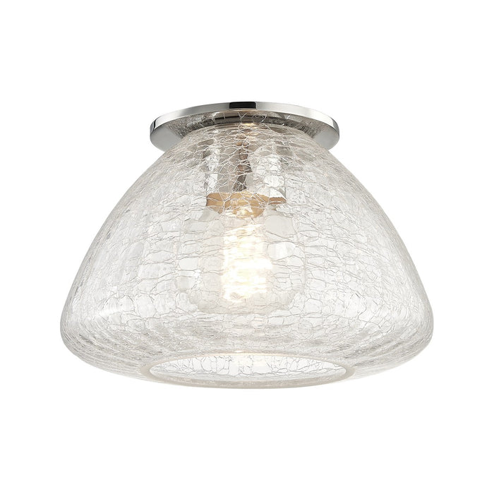 Mitzi H216501S-PN One Light Flush Mount, Polished Nickel