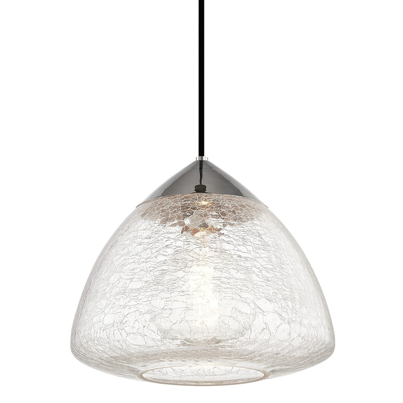 Mitzi H216701L-PN One Light Pendant, Polished Nickel
