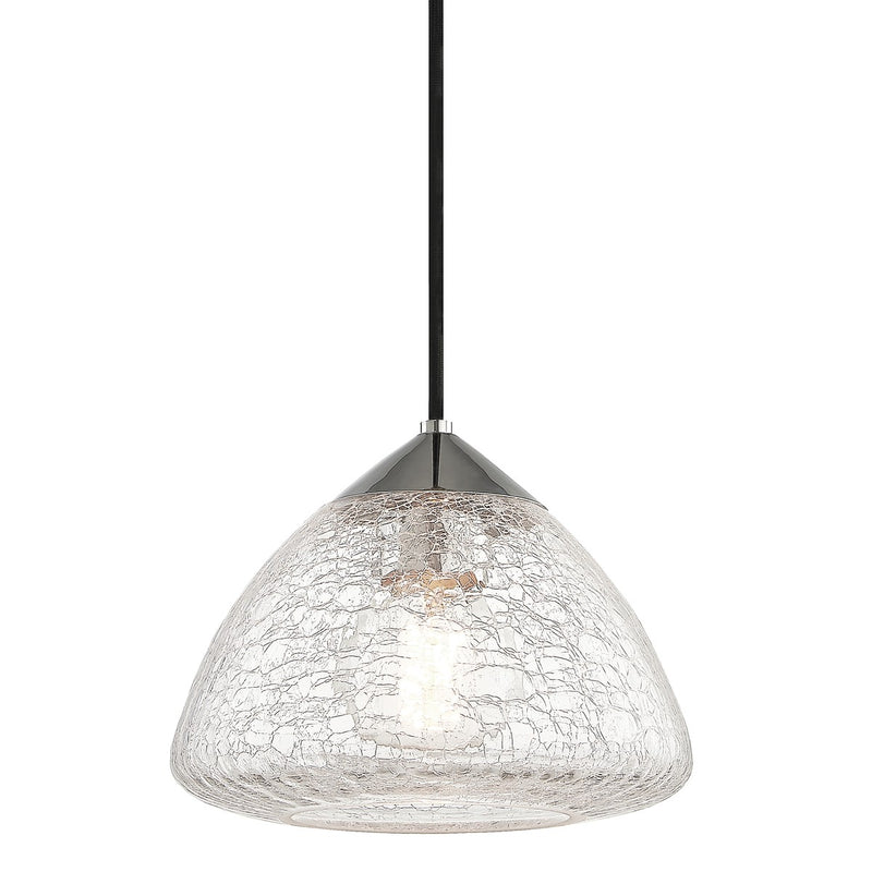Mitzi H216701S-PN One Light Pendant, Polished Nickel