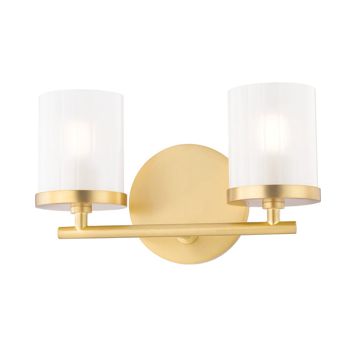 Mitzi H239302-AGB Two Light Bath and Vanity, Aged Brass