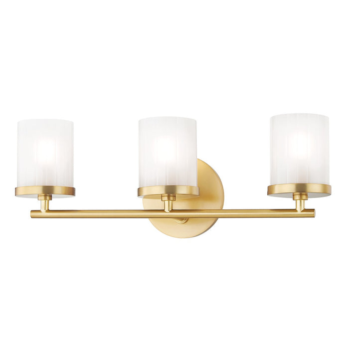 Mitzi H239303-AGB Three Light Bath and Vanity, Aged Brass