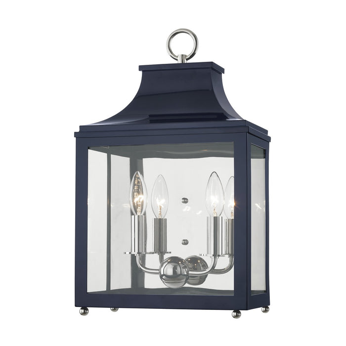 Mitzi H259102-PN/NVY Two Light Wall Sconce, Polished Nickel/Navy
