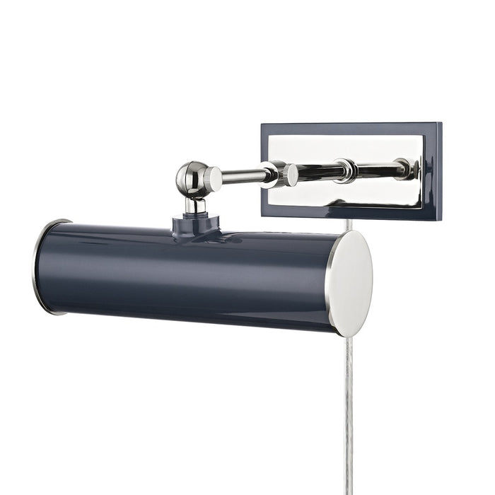 Mitzi HL263201-PN/NVY One Light Picture Light, Polished Nickel/Navy