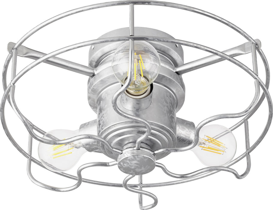 Quorum 1905-9 LED Fan Light Kit, Galvanized
