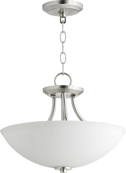 Quorum 2769-15-65 Three Light Dual Mount, Satin Nickel
