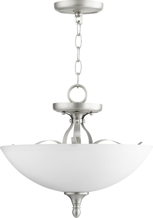 Quorum 2827-15-65 Three Light Dual Mount, Satin Nickel