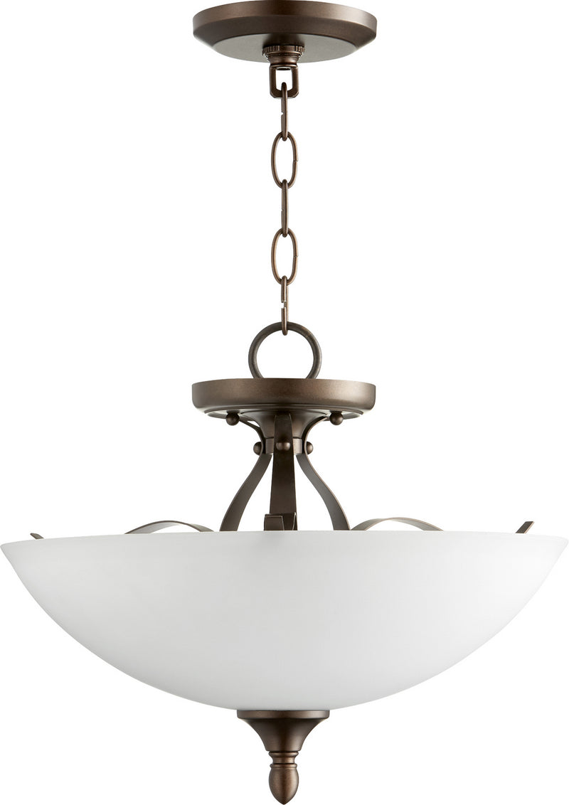 Quorum 2827-15-86 Three Light Dual Mount, Oiled Bronze