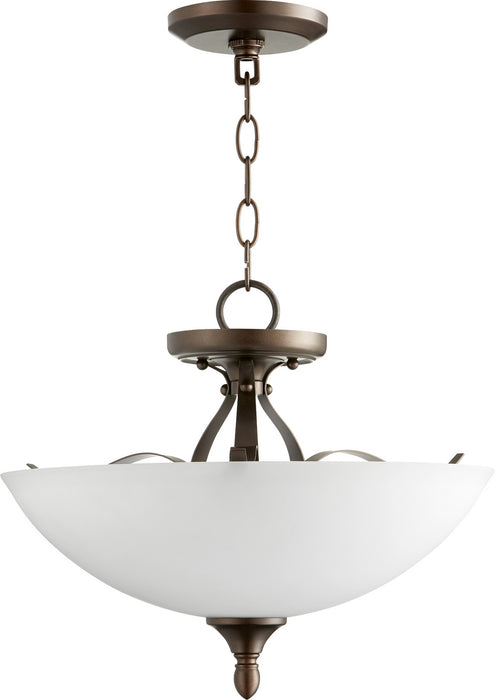 Quorum 2827-15-86 Three Light Dual Mount, Oiled Bronze