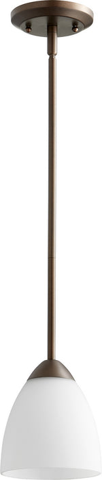 Quorum 3069-86 One Light Pendant, Oiled Bronze