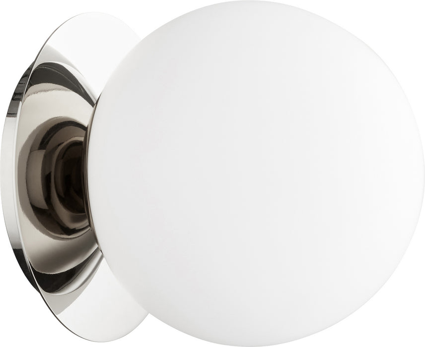 Quorum 339-1-62 One Light Wall Mount, Polished Nickel