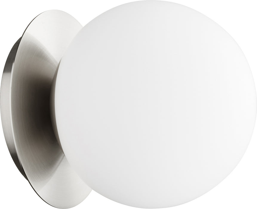 Quorum 339-1-65 One Light Wall Mount, Satin Nickel