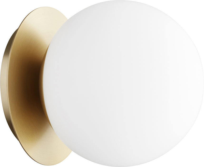 Quorum 339-1-80 One Light Wall Mount, Aged Brass
