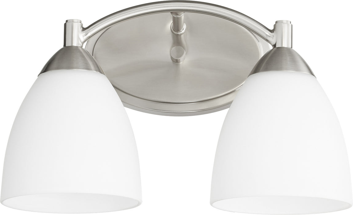 Quorum 5069-2-65 Two Light Vanity, Satin Nickel