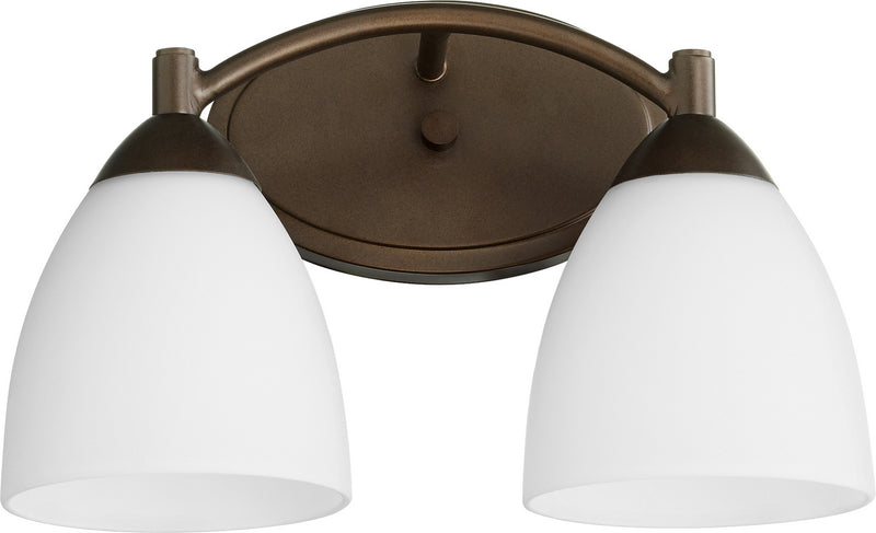 Quorum 5069-2-86 Two Light Vanity, Oiled Bronze