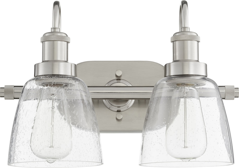 Quorum 508-2-65 Two Light Vanity, Satin Nickel