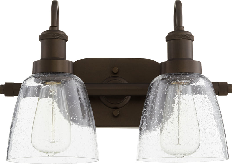 Quorum 508-2-86 Two Light Vanity, Oiled Bronze