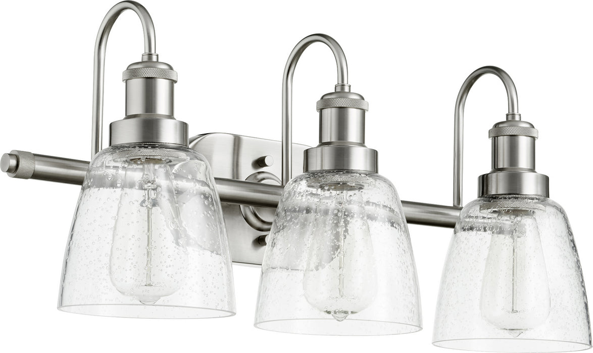 Quorum 508-3-65 Three Light Vanity, Satin Nickel