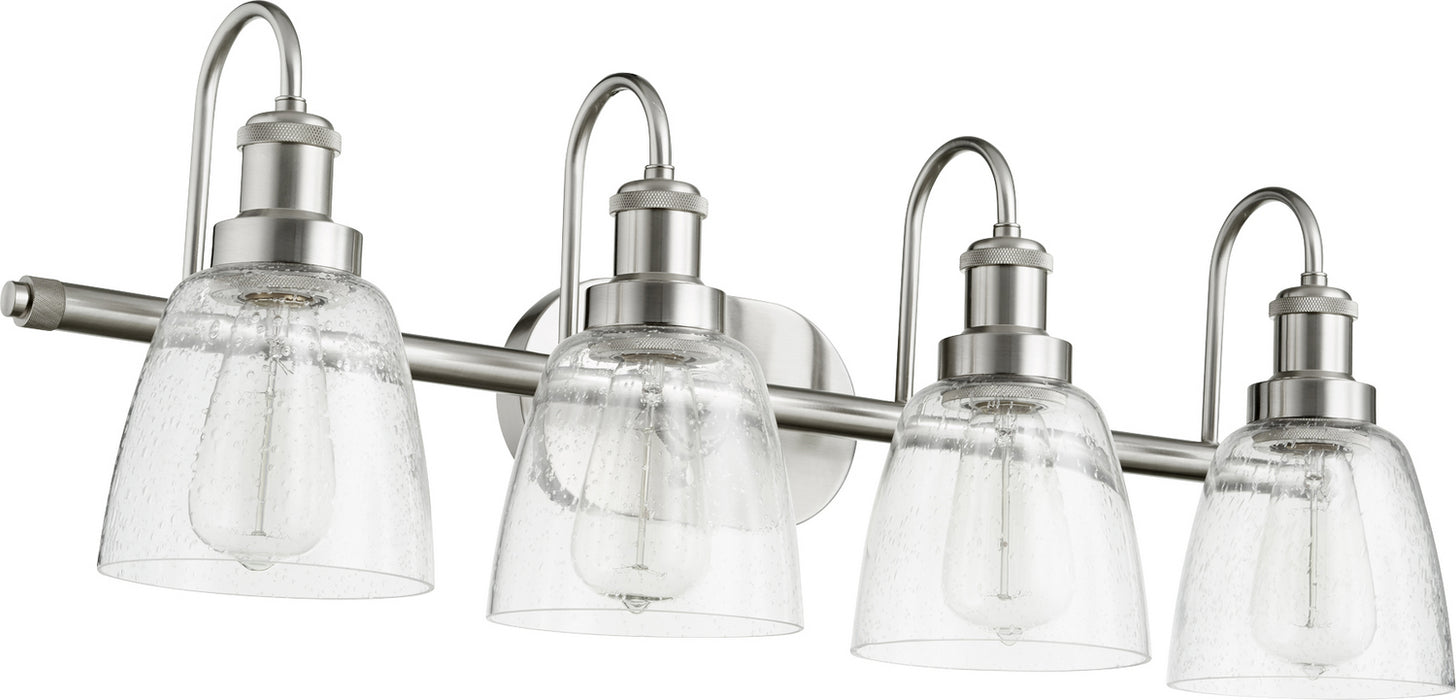 Quorum 508-4-65 Four Light Vanity, Satin Nickel