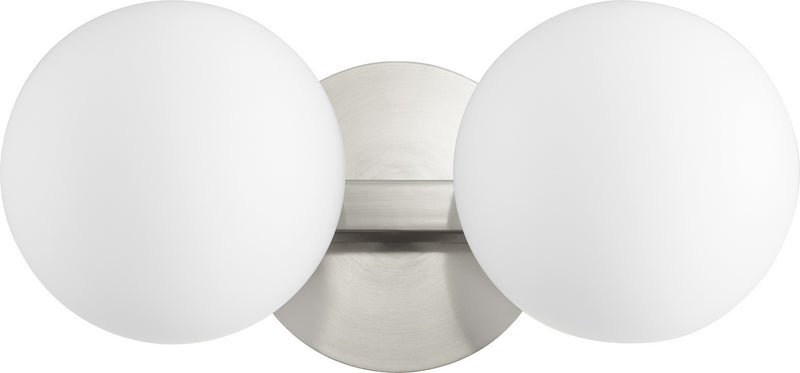 Quorum 539-2-65 Two Light Vanity, Satin Nickel