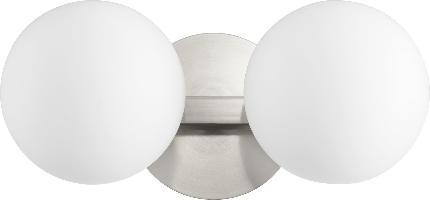 Quorum 539-2-65 Two Light Vanity, Satin Nickel