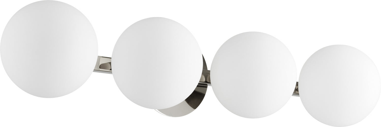 Quorum 539-4-62 Four Light Vanity, Polished Nickel