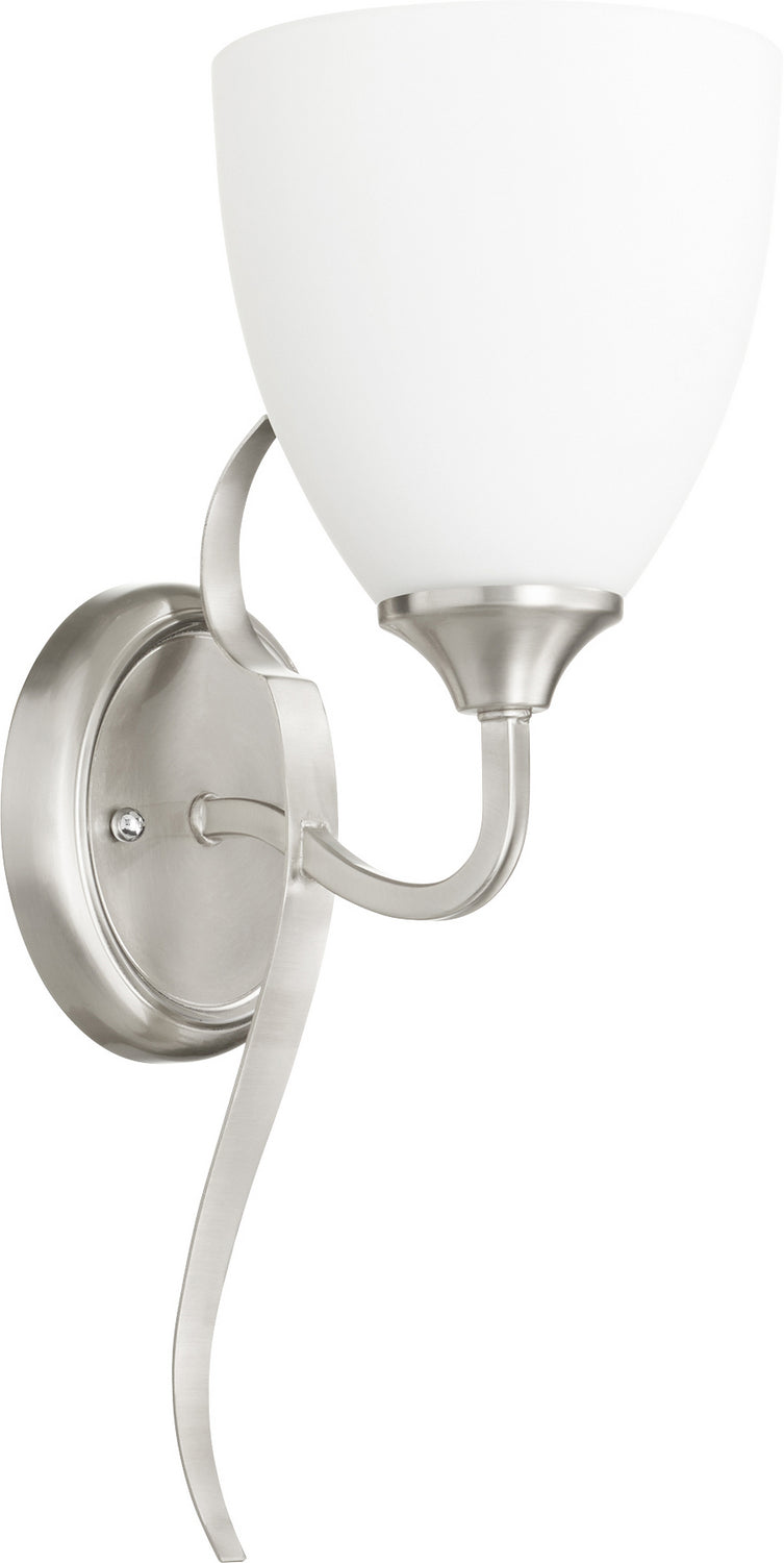 Quorum 5427-1-65 One Light Wall Mount, Satin Nickel