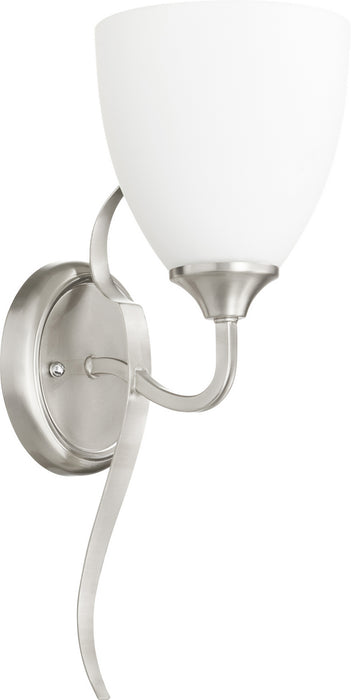 Quorum 5427-1-65 One Light Wall Mount, Satin Nickel