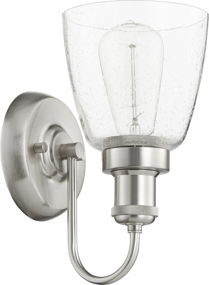 Quorum 548-1-65 One Light Wall Mount, Satin Nickel