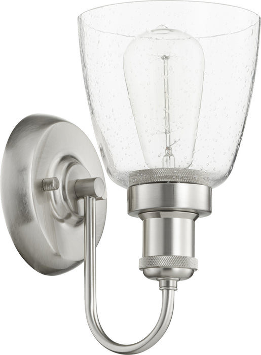 Quorum 548-1-65 One Light Wall Mount, Satin Nickel