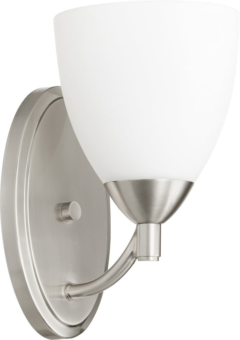 Quorum 5569-1-65 One Light Wall Mount, Satin Nickel
