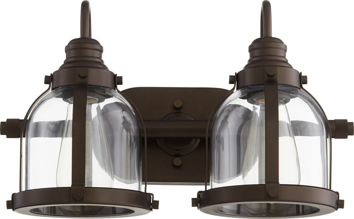 Quorum 586-2-86 Two Light Vanity, Oiled Bronze