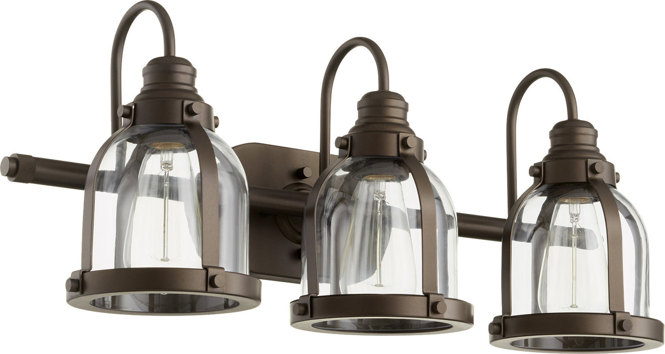 Quorum 586-3-86 Three Light Vanity, Oiled Bronze