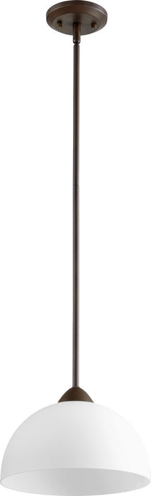Quorum 6069-86 One Light Pendant, Oiled Bronze