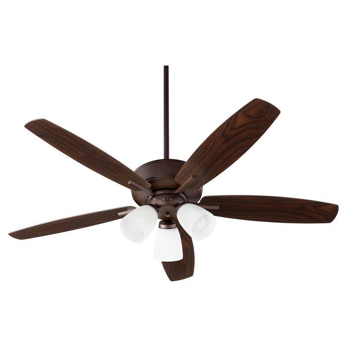 Quorum 70525-386 52" Ceiling Fan, Oiled Bronze
