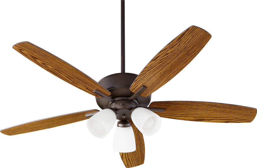 Quorum 70525-386 52" Ceiling Fan, Oiled Bronze