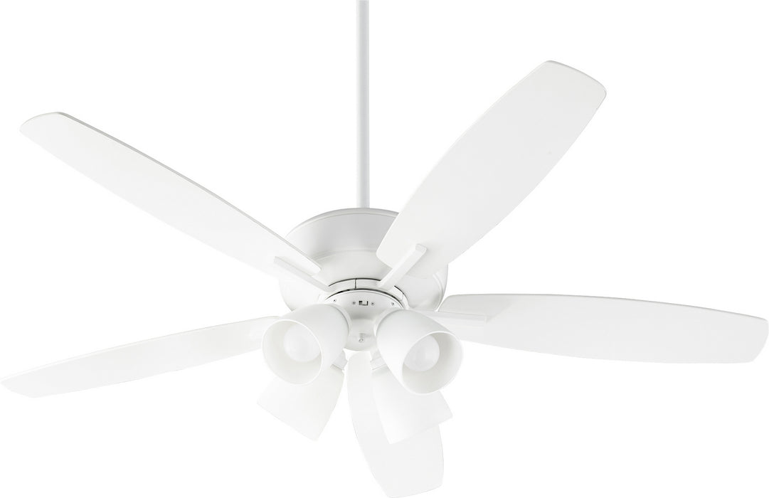 Quorum 70525-408 52" Ceiling Fan, Studio White