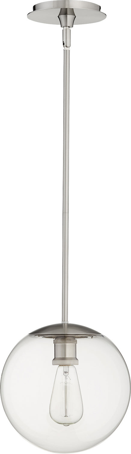 Quorum 80-10-65 One Light Pendant, Satin Nickel