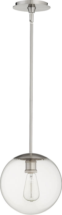 Quorum 80-10-65 One Light Pendant, Satin Nickel