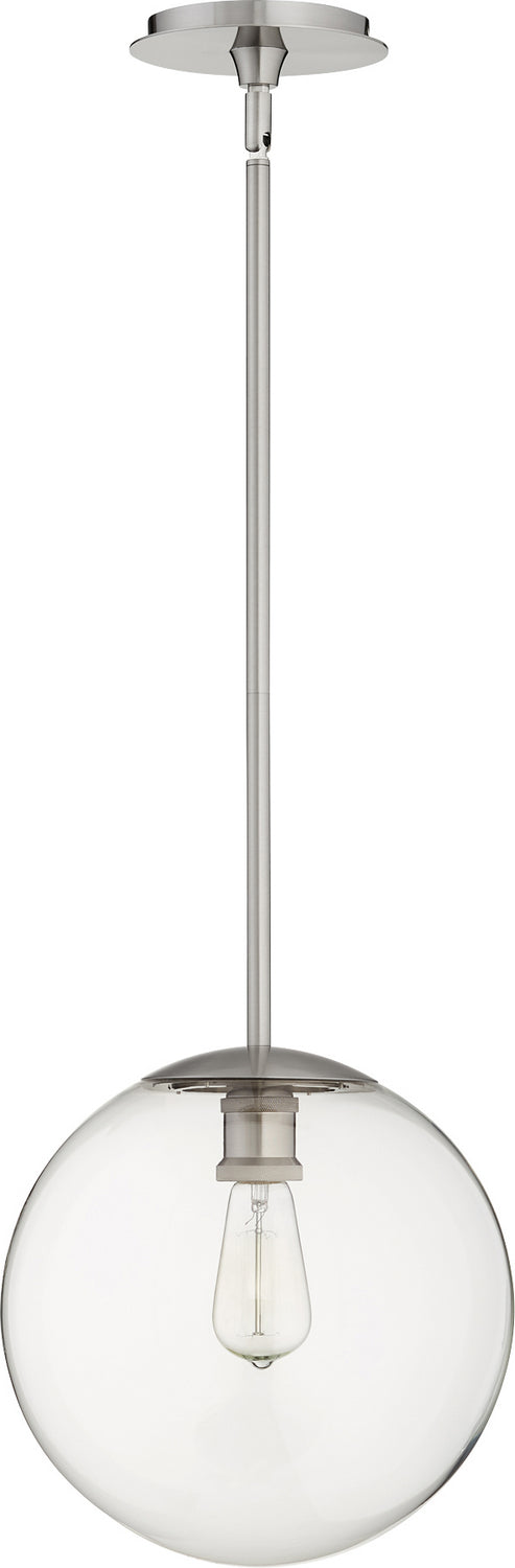 Quorum 80-12-65 One Light Pendant, Satin Nickel