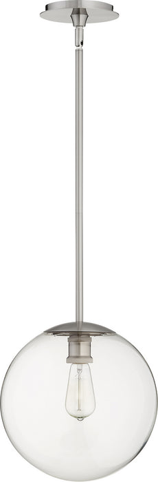 Quorum 80-12-65 One Light Pendant, Satin Nickel
