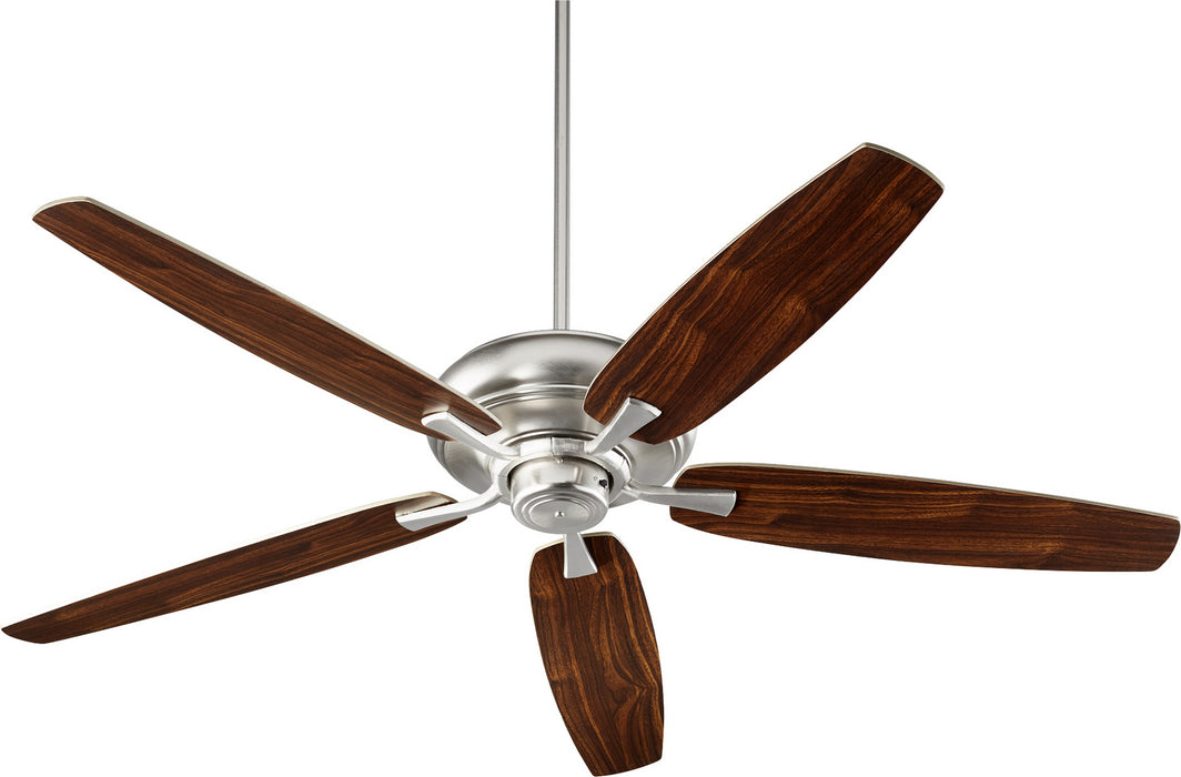 Quorum 90565-65 56" Ceiling Fan, Satin Nickel