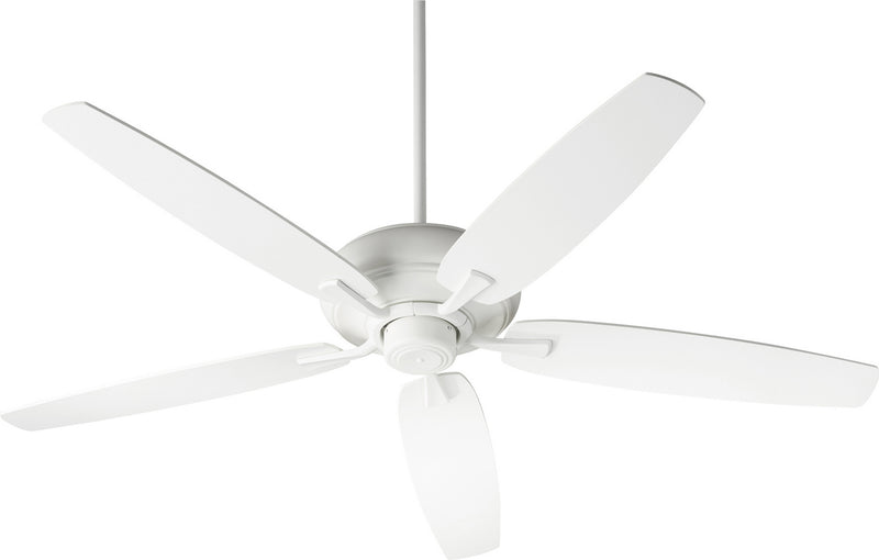 Quorum 90565-8 56" Ceiling Fan, Studio White