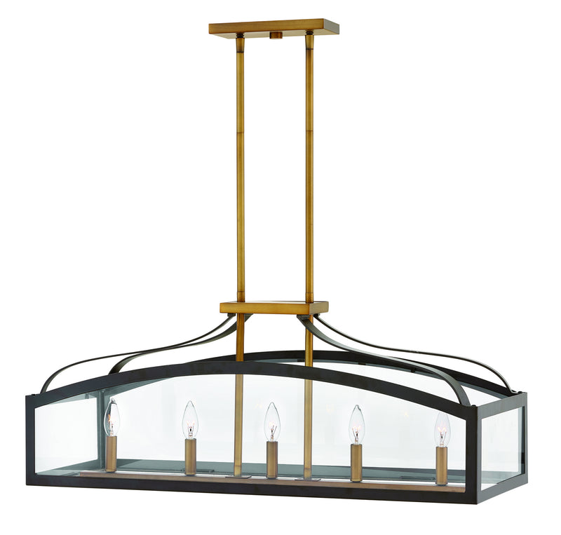 Hinkley 3416BZ LED Linear Chandelier, Bronze